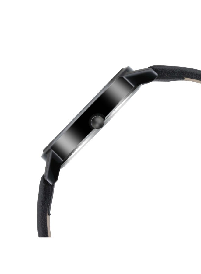 fastrack Wear Your Look with Black Dial Leather Watch, Black, strap - Image 3