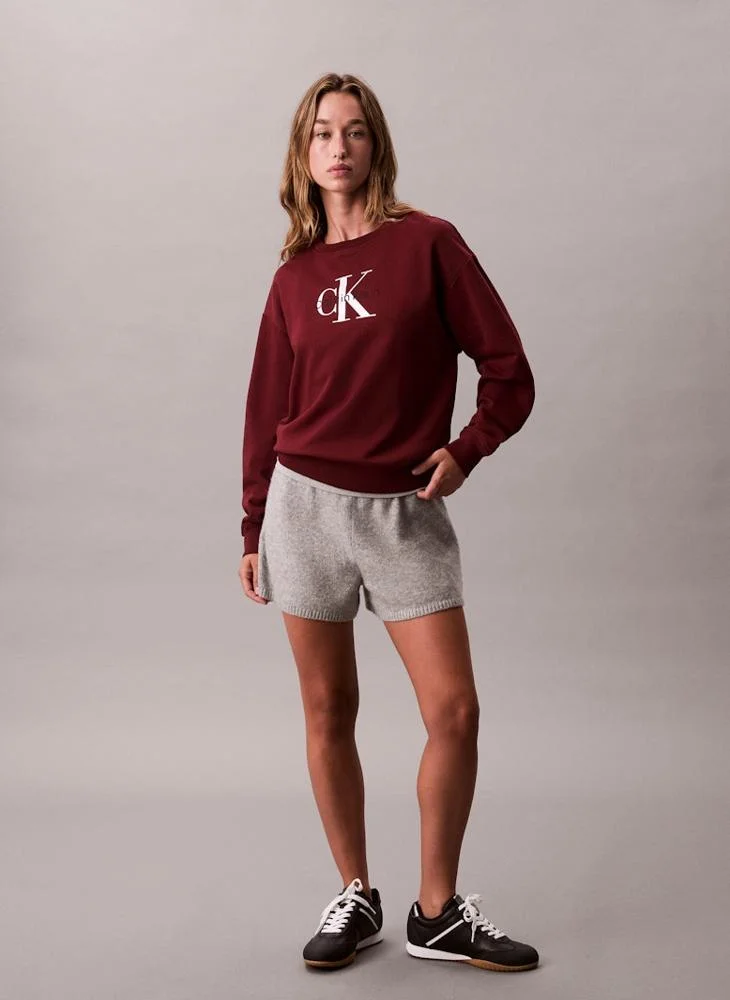 Calvin Klein Jeans  Graphic Crew Neck Sweatshirt for Women | Best Price UAE