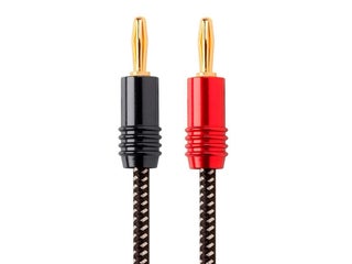 Monoprice 134312 Premium Braided Speaker Wire 14AWG - With Gold Plated Banana Plug Connectors - Affinity Series, 1 Pack, 25 Feet Black - pzsku/Z08403C6C4D8A20EEA197Z/45/1749372669/61097868-925c-443b-a5cc-286cf9c41393