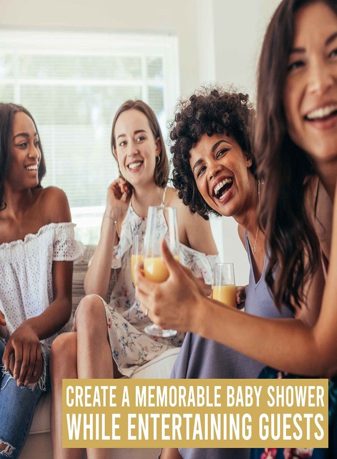 Hadley Designs Baby Shower Games for 25 Guests - Gold Dots Baby Shower Trivia Game, Find The Guest Babyshower Game Girl Boy Gender Neutral, Gender Reveal Trivia Games, Made in USA - Image 2