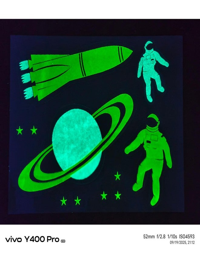 JASH Glow in The Dark Stars for Ceiling and Wall, Bright Wall Stickers Including Stars and Moon, Perfect for Kids Bedroom Living Room - Image 3