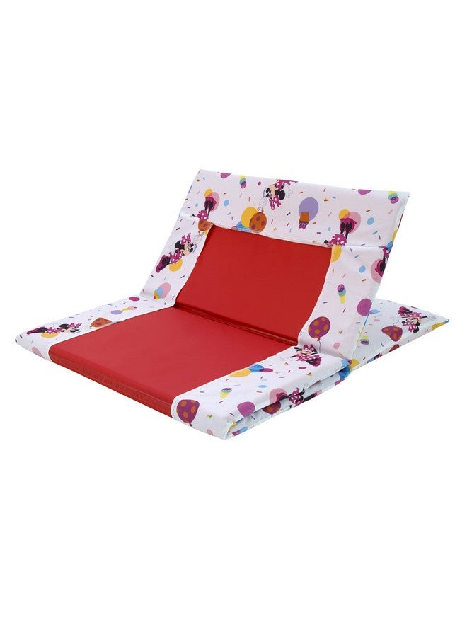 NoJo NoJo Disney Minnie Mouse Let's Party Pink, Lavender, and White Balloons, Cupcakes, and Confetti Preschool Nap Pad Sheet  - Image 4