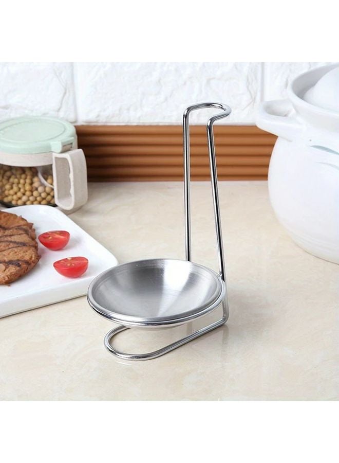 1pc Stainless Steel Kitchen Organizer Vertical Spoon Bowl Holder Utensil Stand - Image 1