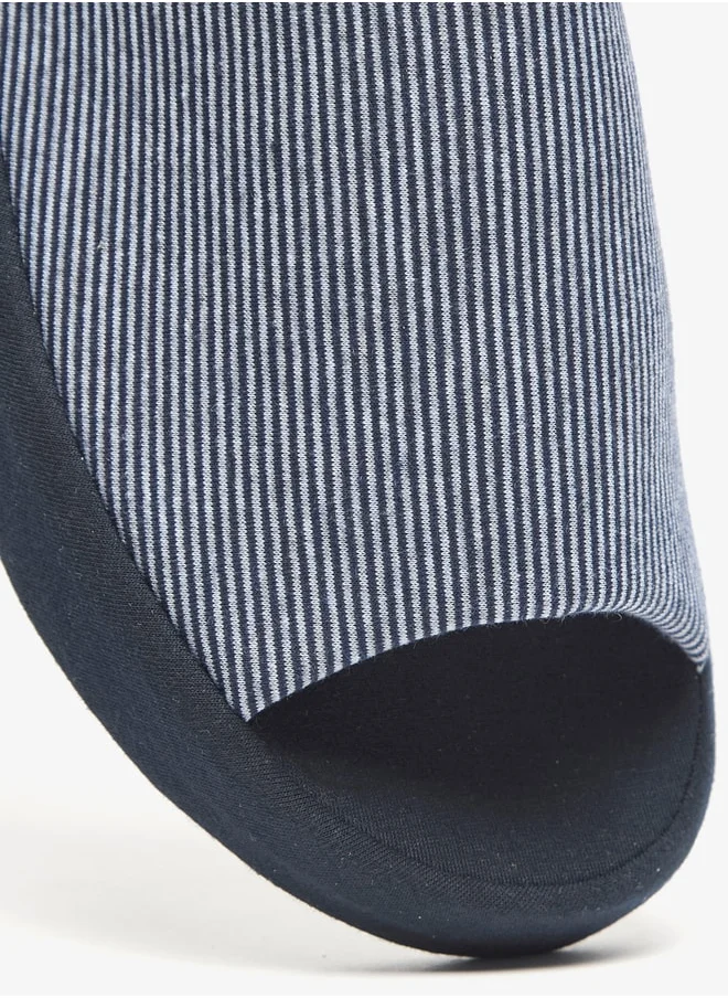 دوتشيني Duchini Men's Striped Bedroom Slides