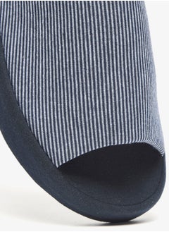 DUCHINI Duchini Men's Striped Bedroom Slides  - Image 4