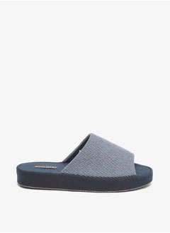 DUCHINI Duchini Men's Striped Bedroom Slides  - Image 1