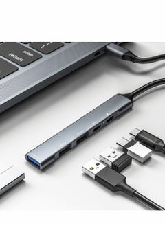 SYOSI USB C Hub 5-in-1 Adapter Type-C with 65W PD Charging Port KASTWAVE 3.0 Ports*1 2.0*2 Data*1 Flash Drive Reader for MacBook/Pro/Air/iPad Pro and more Type Laptops  - Image 4