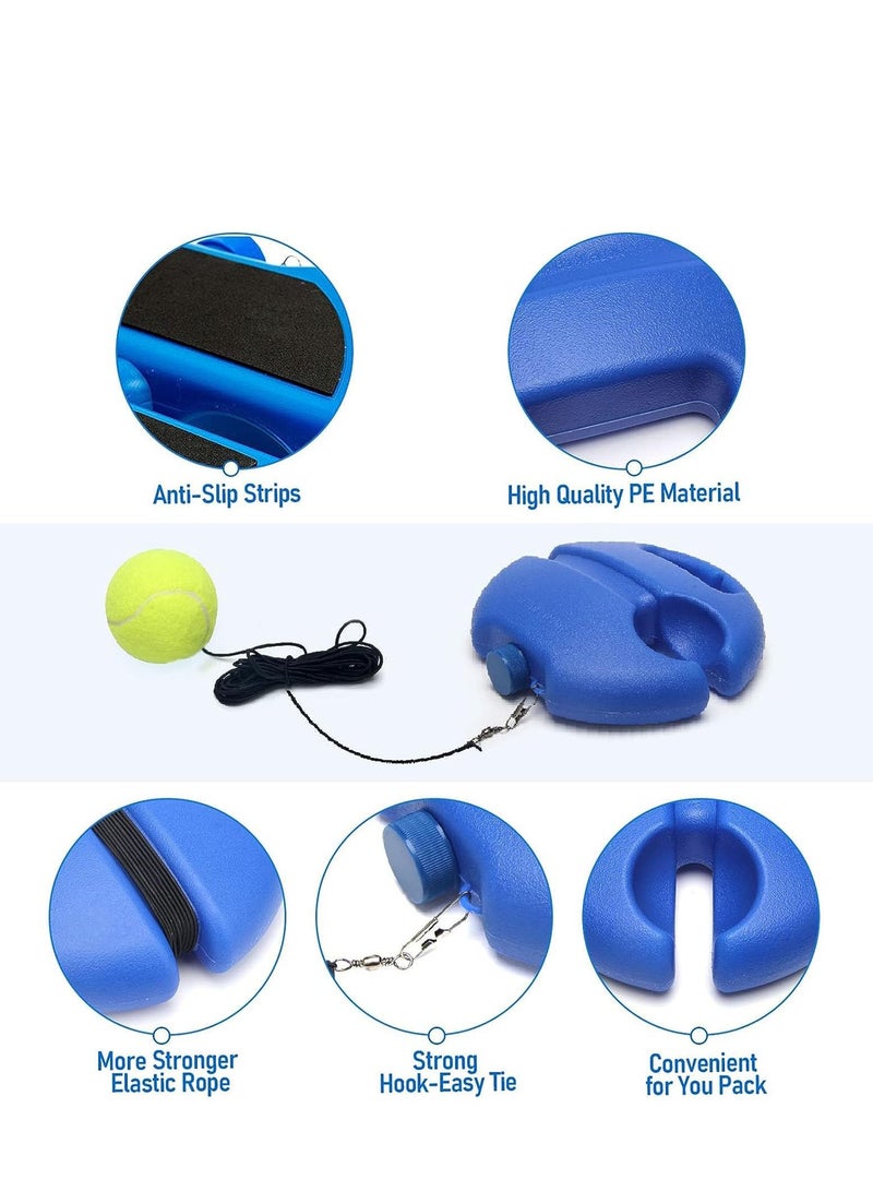 Generic Tennis Trainer Rebound Ball,Bounce Back Tennis Ball,Tennis Practice Rebounder with Long Elastic Rope,Portable Tennis Self Training Device,Solo Tennis Practice Reaction Equipment Kit for Beginners  - Image 4