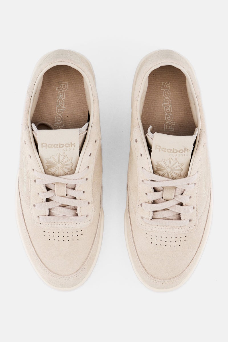 Reebok Women Club C Clean Tennis Shoes, Cream  - Image 2