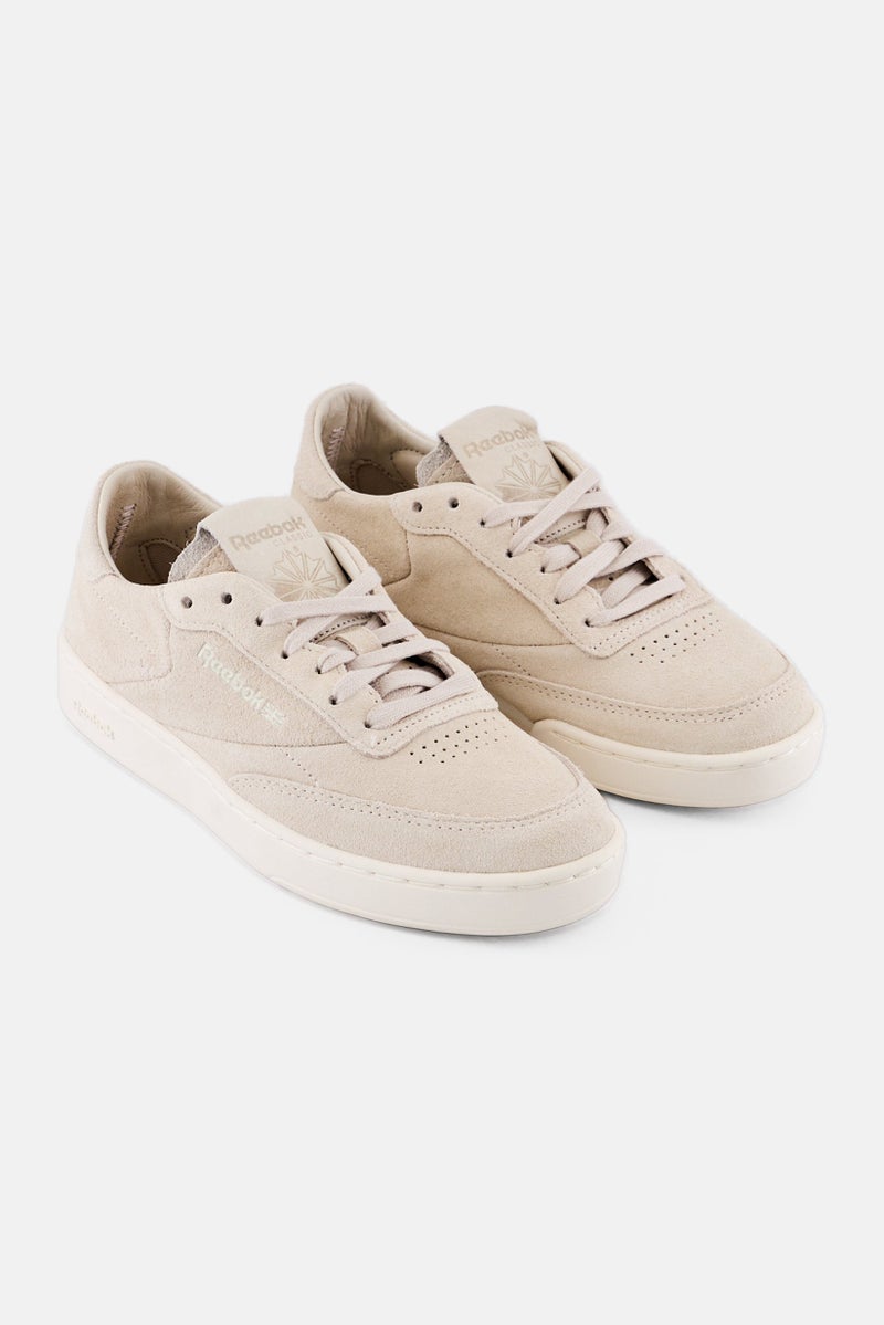 Reebok Women Club C Clean Tennis Shoes, Cream  - Image 1