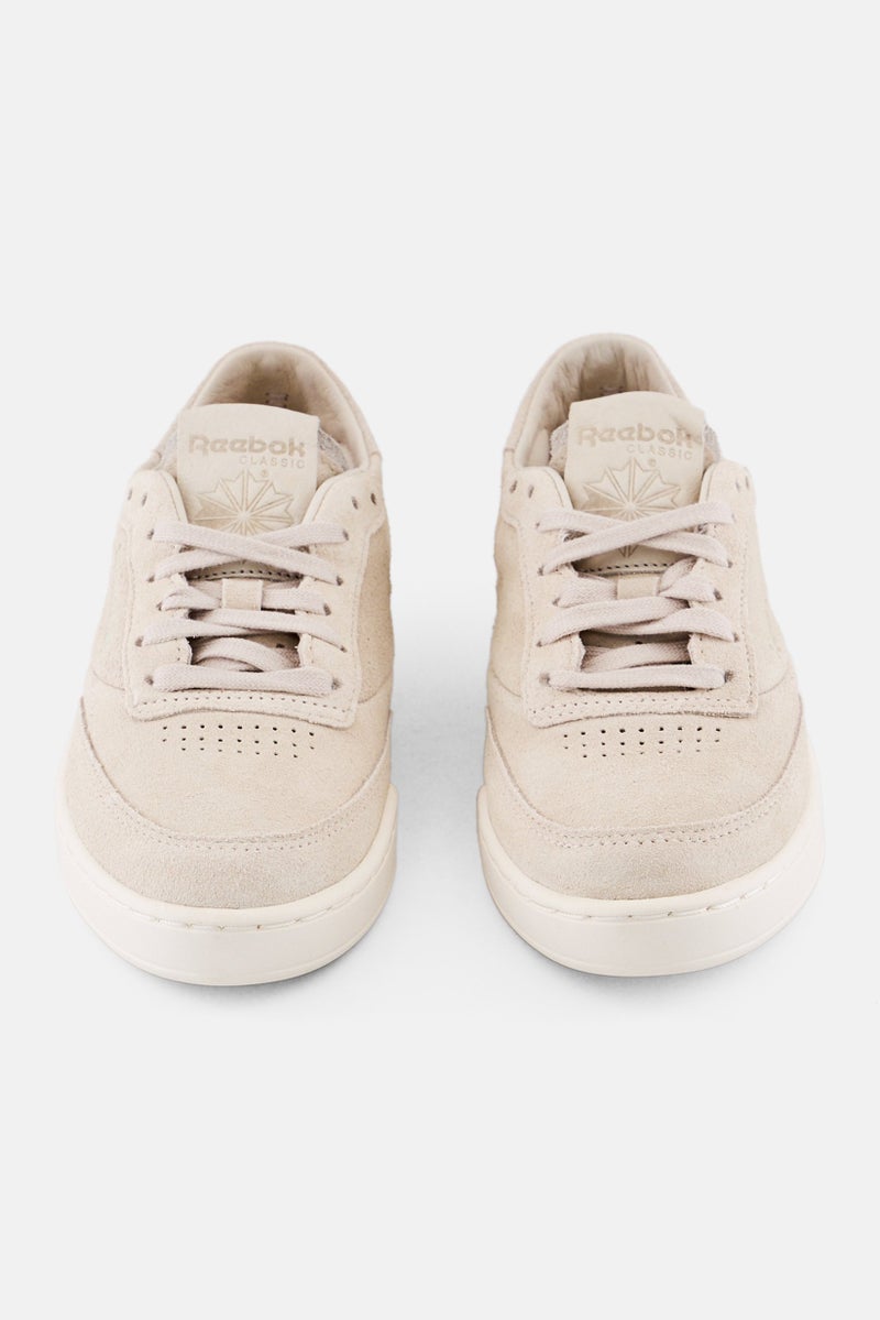 Reebok Women Club C Clean Tennis Shoes, Cream  - Image 3