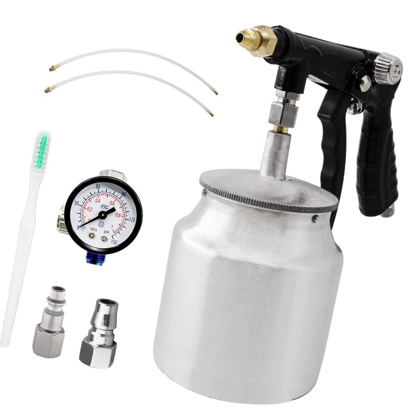 Undercoating Spray Gun with Metal Construction 750ml 1000ml Tank - 360-Degree Wand Precision Flow Control for Vehicle Maintenance and Rust Prevention - Image 5