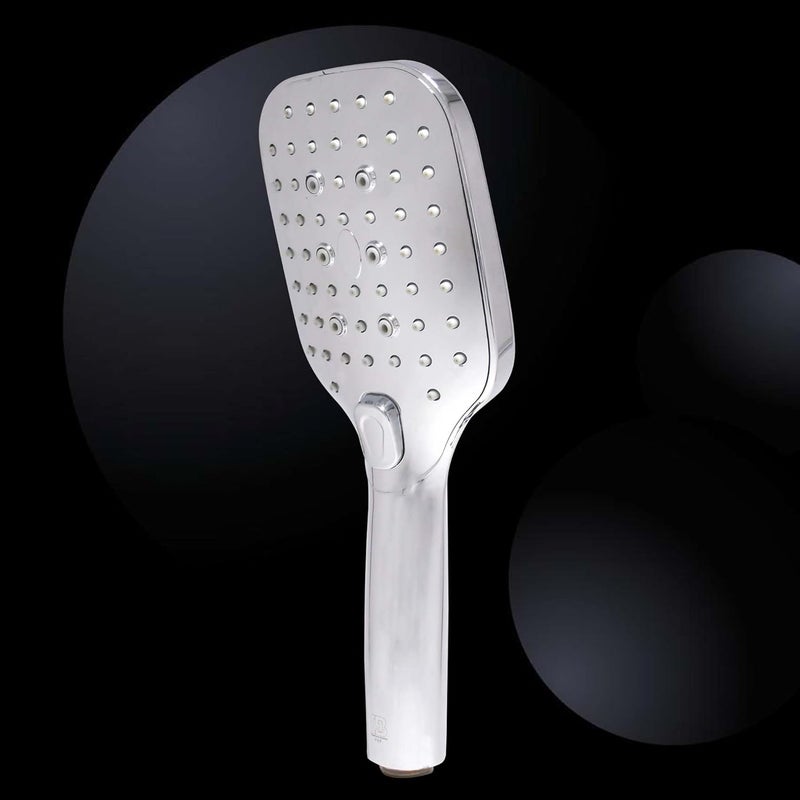 PLATINEX DB BATHWARE INDIA PRIVATE LIMITED DB Bathware Multi Functional Hand Shower Set Shower head with 15m Hose Pipe and Wall Holder Premium Bathroom Shower for Ultimate Comfort ABS Chrome - Image 3
