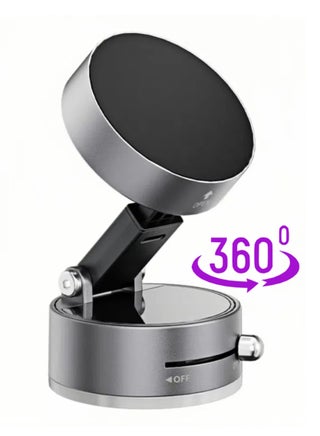Vacuum Magnetic Suction Cup Phone Holder 360° Rotation Base HandsFree Adjustable Car Phone Holder Ultra Strong Magnetic Phone Holder for Car/Desk/Gym/Mirror/Smooth Surface, Grey - pzsku/Z084083367BF45F029699Z/45/1752937698/1a640c31-38ca-49a7-a727-34eaca1c4d54