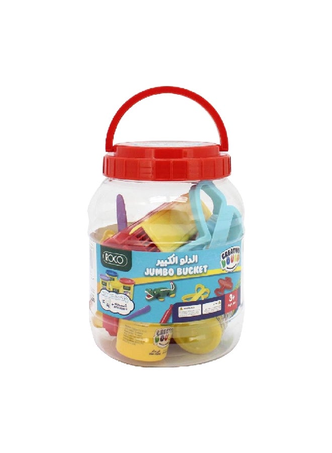 روكو علبة كبيرة للعجين النمذجة مع الملحقات متعددة الألوان، RQ-DO3247 - Image 1