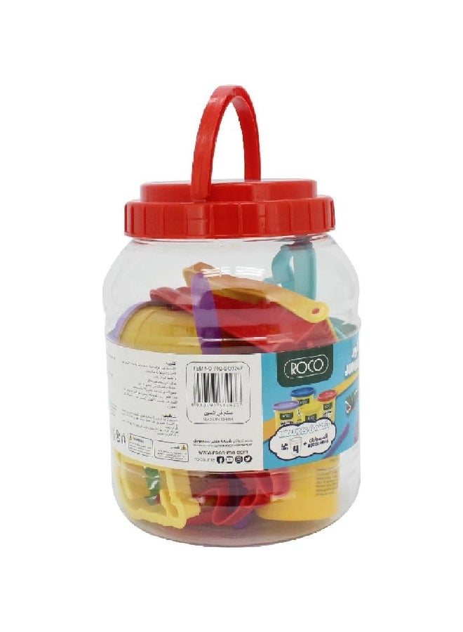 روكو علبة كبيرة للعجين النمذجة مع الملحقات متعددة الألوان، RQ-DO3247 - Image 2