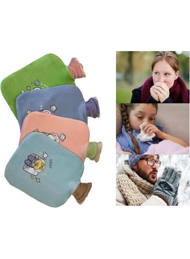 SAFENHAND Hot Water Bottle with Cute Animal Space Design Cover, 2000ml, Pain Relief and Comfort - Image 2