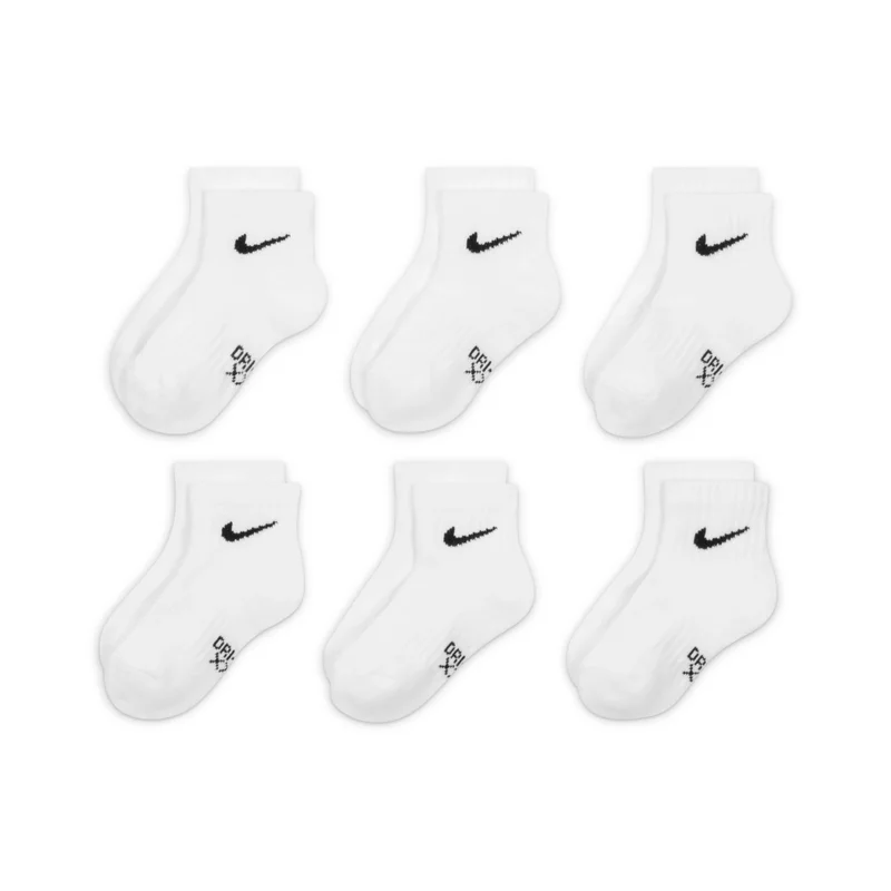 Nike Kids' Dri Fit Ankle Socks (6 Pairs)
