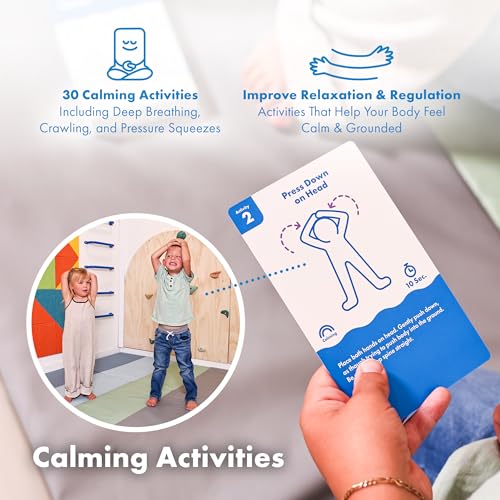 Harkla Sensory Activity Cards – 60 Therapist-Designed Brain Breaks for Kids | 30 Double-Sided 3 x 5 Cards | No-Prep Self Regulation Tool for Focus, Energy & Calm | Classroom & Sensory Kit - Image 3