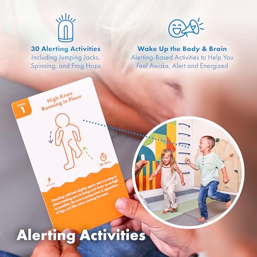 Harkla Sensory Activity Cards – 60 Therapist-Designed Brain Breaks for Kids | 30 Double-Sided 3 x 5 Cards | No-Prep Self Regulation Tool for Focus, Energy & Calm | Classroom & Sensory Kit - Image 4
