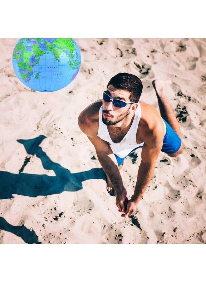 Coopay - 10 Pack Inflatable Globe Pvc World Globe Inflatable Earth Beach Ball For Beach Playing Or Teaching - Image 1
