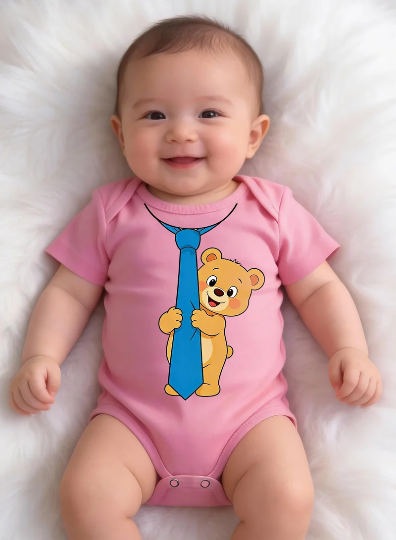 فنكار بودي أطفال وردي بطبعة دب من Funkaar