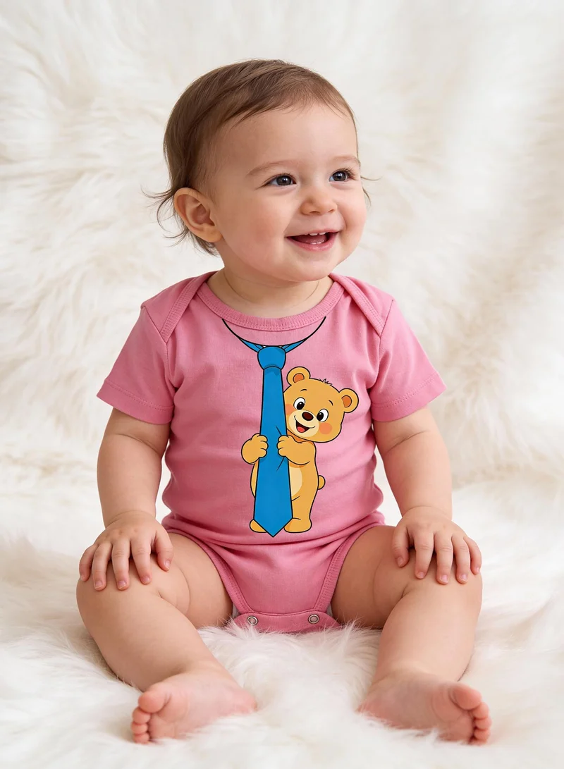 فنكار بودي أطفال وردي بطبعة دب من Funkaar