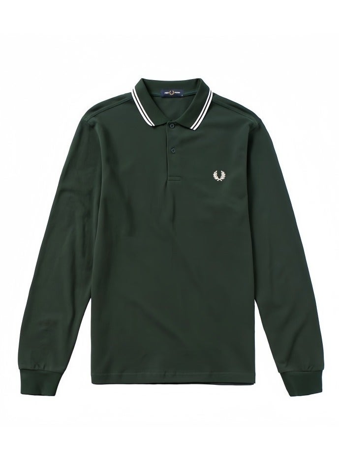 FRED PERRY Polo Shirt, Twin Tipped Fred Perry Long Sleeve Shirt  - Image 1