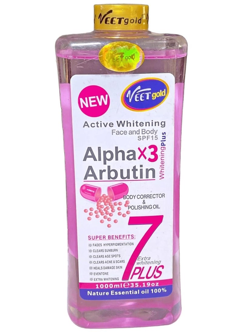 Active Whitening Face And Body Alpha Arbutin X3 - 1000 ml