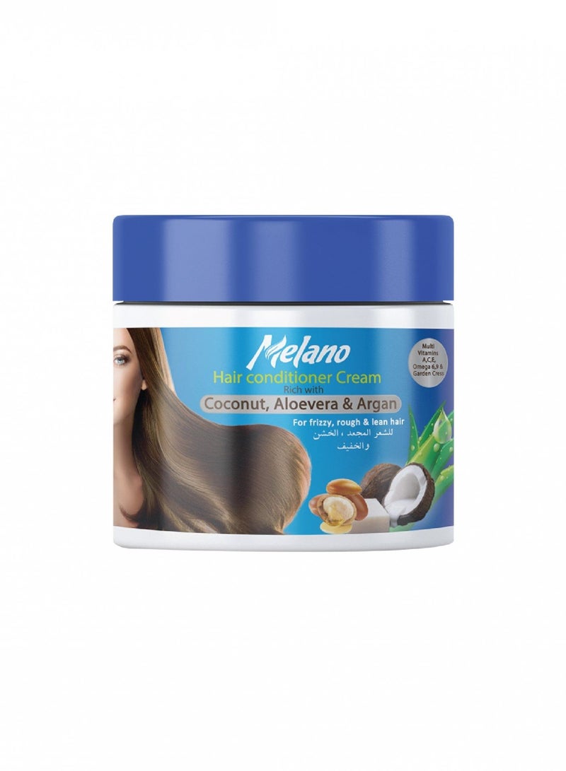 ميلانو حمام كريم بجوز الهند والألوفيرا وزيت الأرجان وحب الرشاد 500 جرام - Image 1