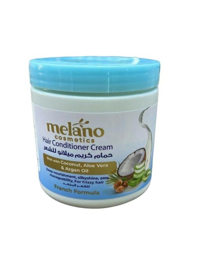 ميلانو حمام كريم بجوز الهند والألوفيرا وزيت الأرجان وحب الرشاد 500 جرام - Image 2