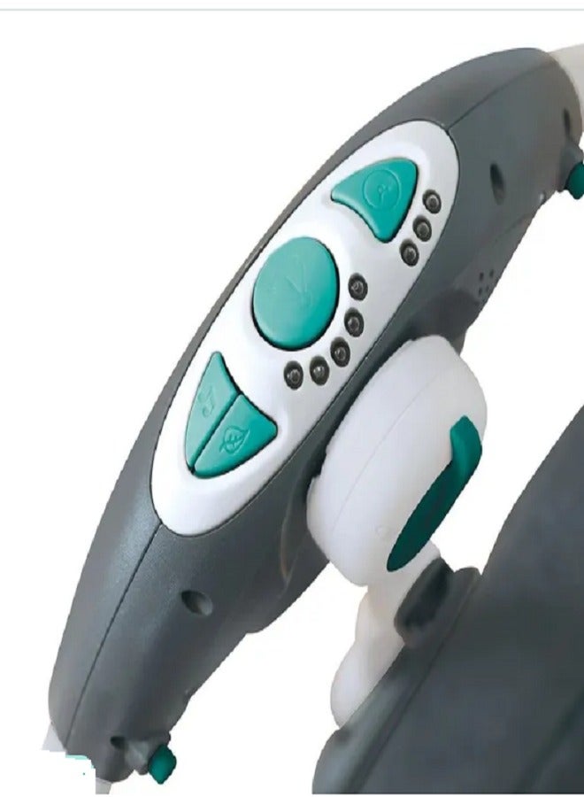 Baby Swing Automatic For Newborn To Toddler With Music, Breathable Fabric And 2 Plush Toys (Green X Gray)