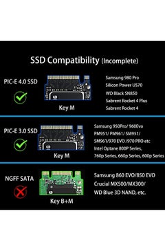Generic M.2 PCIe NVMe 4.0/3.0 Adapter with 0.12" Thick M.2 Heatsink for M.2 PCI SSD (NVMe and AHCI), PCIE 3.0X 4 Full Speed, Desktop Mount (PA09-HS)  - Image 3