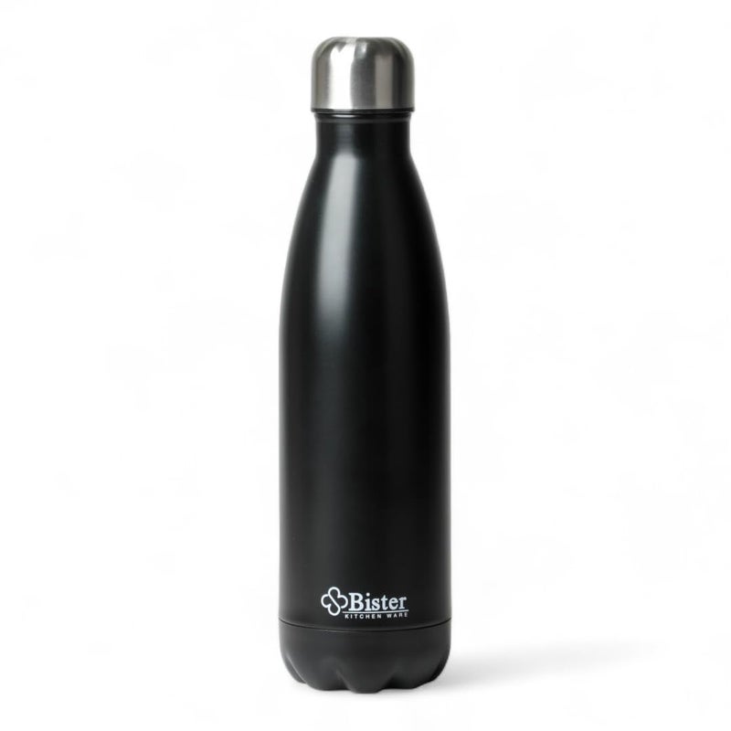 Bister Water Bottle 0.75 L – Black Insulated Stainless Steel Bottle with TempShield Technology, Keeps Drinks Cold for 24 Hours & Hot for 12 Hours, BPA-Free & Leak-Proof - Image 3