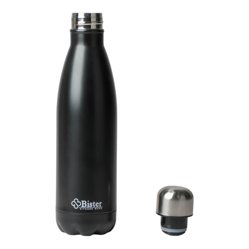 Bister Water Bottle 0.75 L – Black Insulated Stainless Steel Bottle with TempShield Technology, Keeps Drinks Cold for 24 Hours & Hot for 12 Hours, BPA-Free & Leak-Proof - Image 5