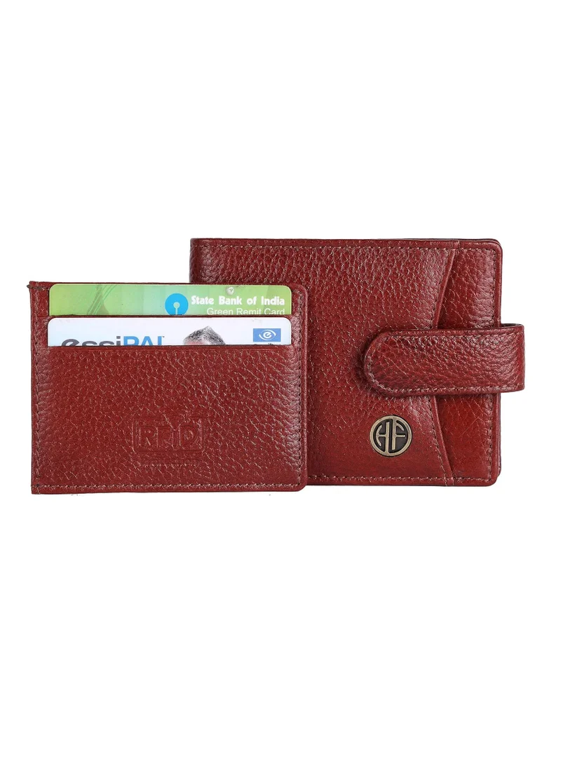 HAMMONDS FLYCATCHER Leather Wallet Combo Gifts Set for Men & Women - Premium Secret Gifts for Men & Colleagues - Men's and Women's Wallets for Anniversary, Marriage Gifts | 21P6