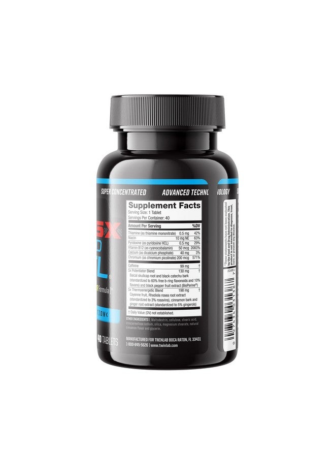 Twinlab Ripped Fuel 5X 40 Tablets - Image 2