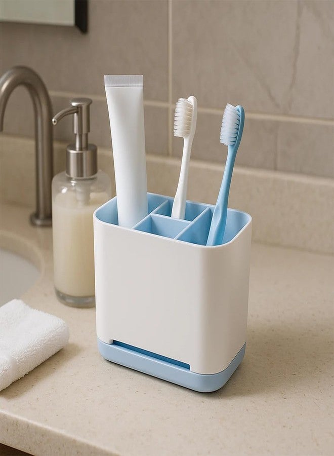 Red Champion 6 Compartment Multipurpose Storage Caddy Organizer for Kitchen & Bathroom – Toothbrush, Toiletry, Cosmetics & Stationery Holder, Durable Plastic, Multi-Color Compact Design - Image 2
