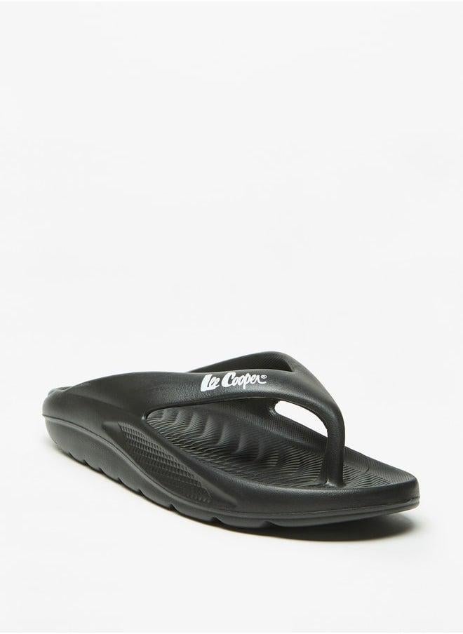 Lee Cooper Men's Textured Slip-On Thong Slippers - Image 1