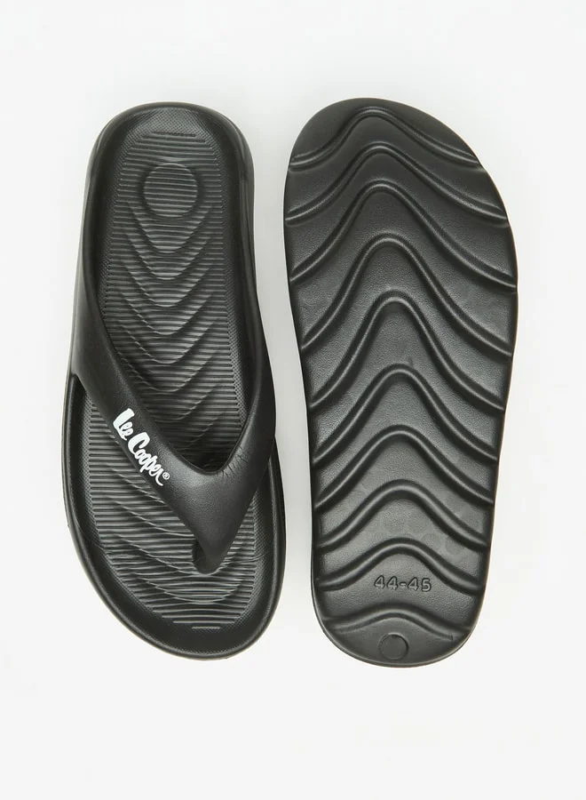 Lee Cooper Men's Textured Slip-On Thong Slippers
