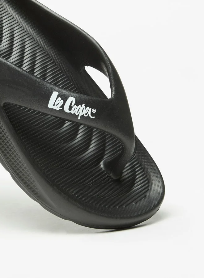 Lee Cooper Men's Textured Slip-On Thong Slippers