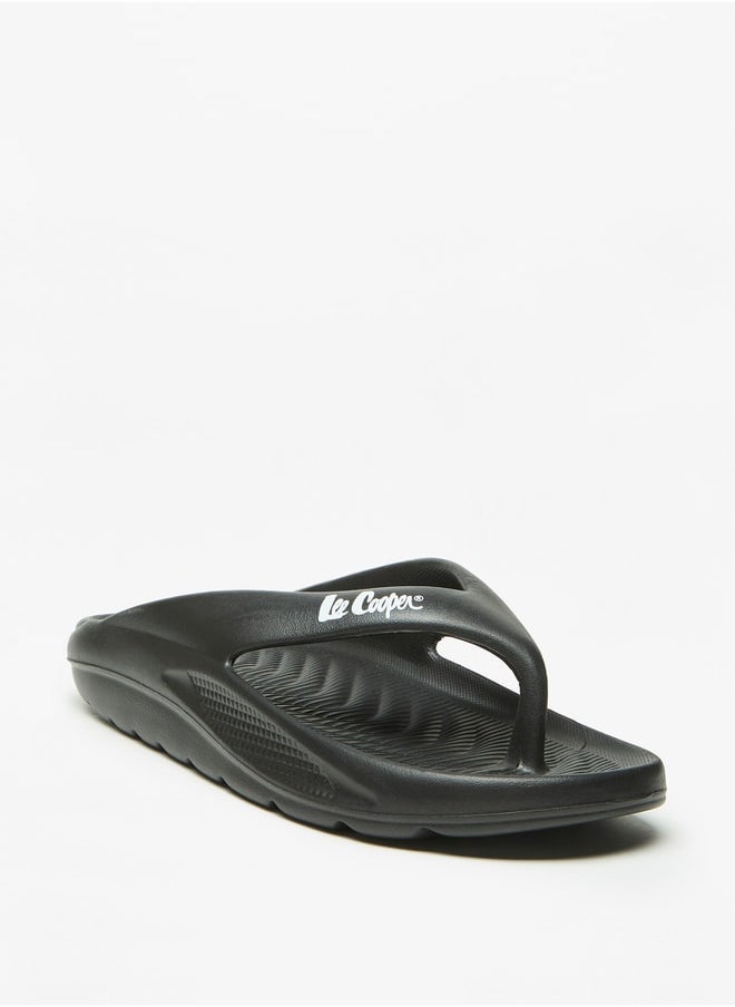 Lee Cooper Men's Textured Slip-On Thong Slippers  - Image 1