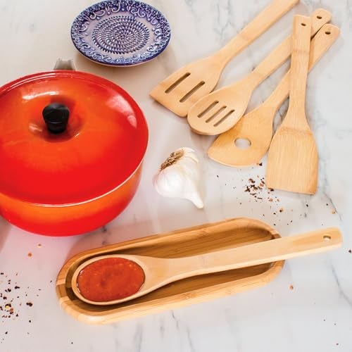 Totally Bamboo 5-Piece Cooking Utensil Set, 12" Long - Image 2
