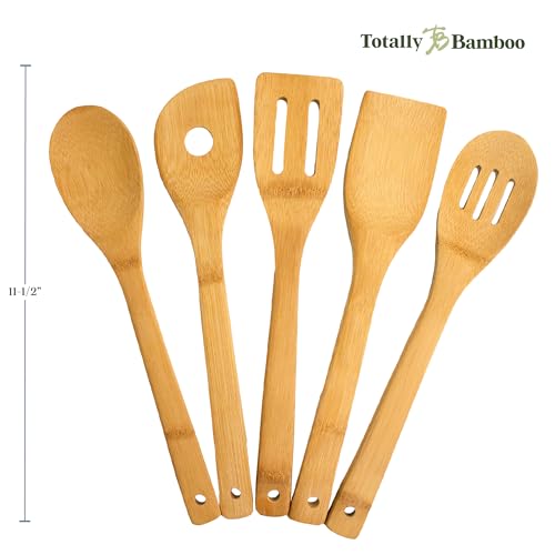 Totally Bamboo 5-Piece Cooking Utensil Set, 12" Long - Image 3
