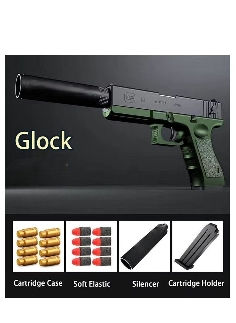 Realistic Toy Gun for Boys with Ejecting Magazine Cool Cap Gun Pistol for Fun & Training Play, Unique Gift for Kids - Image 2