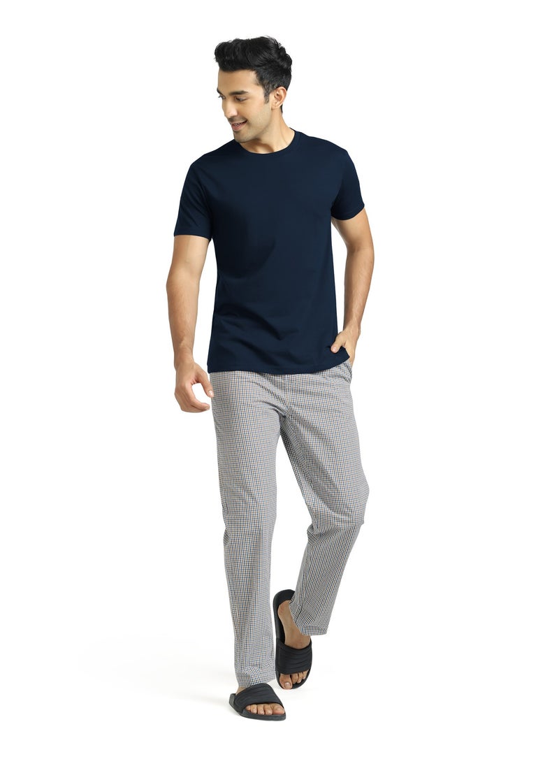 XYXX Combed Cotton Checks Men Pyjama  - Image 3