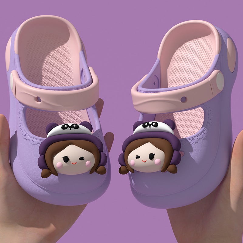Baotou Cartoon Children'S Slippers Summer Soft Sole Baby Infant Croc Shoes Boys And Girls Sandals - Image 3