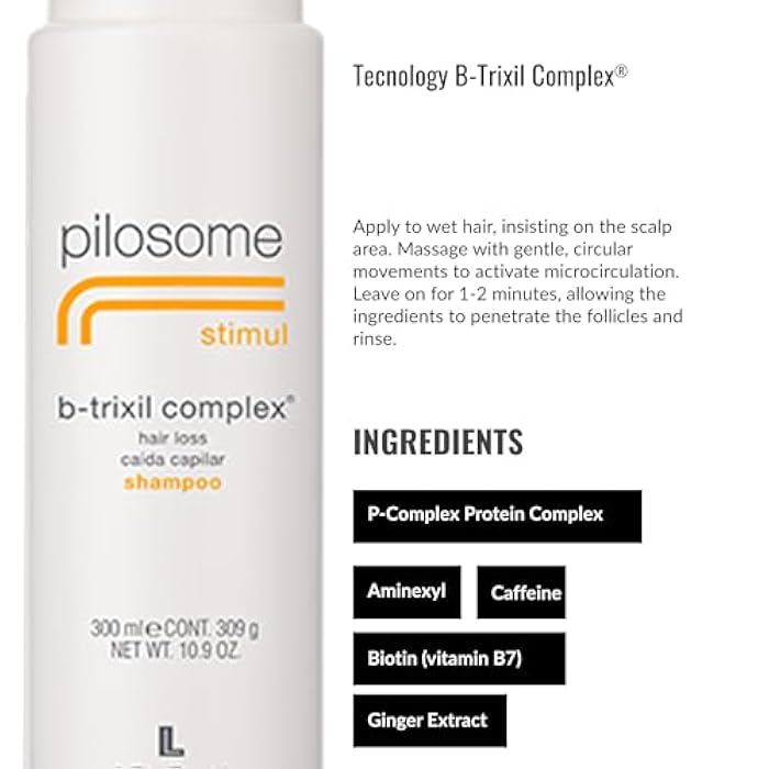 LENDAN - Gentle Specific Shampoo - Pilosome Stimul B-Trixil Complex - 300 ml - Removes Excess Sebum - Helps Improve the Appearance of Thin and Weakened Hair - Soft and Silky Finish - Image 4