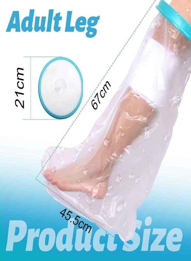 Kevim Waterproof Leg Cast Cover, For Shower and Bath, Keeps Plaster Cast, Reusable Adults Protector For Broken Knees, Ankle Wound, Burns - Image 4