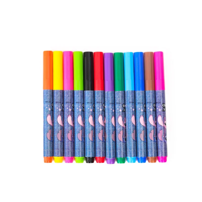 Disney  Disney Stitch One Of A Kind Marker Pen 12Pc Set  | Best Price UAE